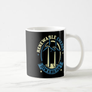 Caneca De Café Energia Renovável É Uma Grande Proteção Ambiental