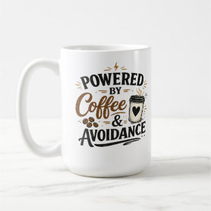 Caneca de Café 'Energizado por Café e Esquiva'