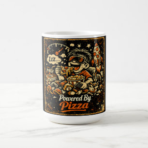 Caneca De Café Energizado Por Pizza – Orgulho do Humor Combustíve