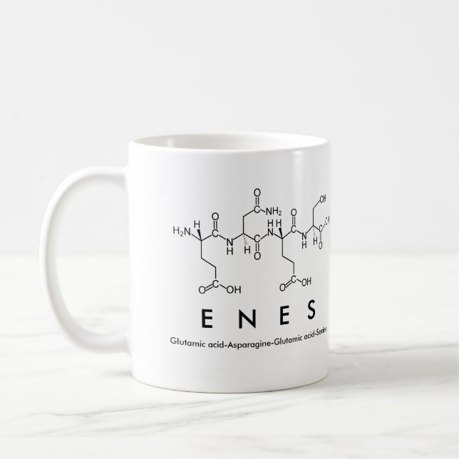 Caneca De Café Enes peptide name mug (Esquerda)
