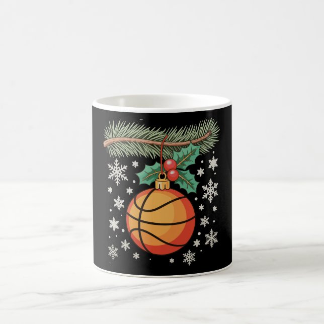 Caneca De Café Enfeite de Basquete Árvore de Natal Natal Feriado (Centro)