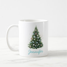 Caneca De Café Enfeite de Bola de Disco Árvore de Natal Festa Per
