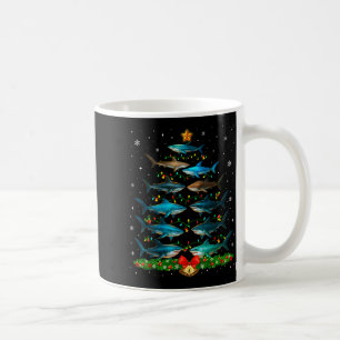 Caneca De Café Enfeite De Natal De Tubarão Engraçado Para Amantes