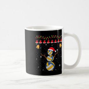 Caneca De Café Enfeites de natal De Voleibol Funny Snowman Xmas K