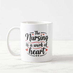 Caneca De Café Enfermagem é um Trabalho do Coração Presente Decor