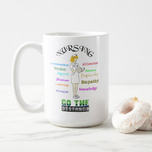 Caneca De Café Enfermagem que aquece o coração