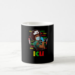 Caneca De Café Enfermeira Afro-Americana Mês da História Negra Or