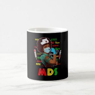 Caneca De Café Enfermeira Afro-Americana Mês da História Negra Or