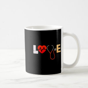 Caneca De Café Enfermeira Amor Engraçado Presente de Ideia Gráfic