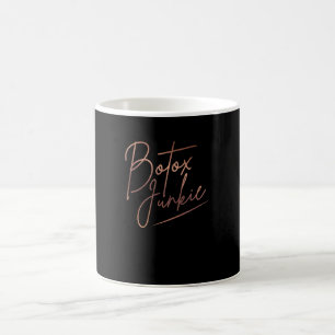 Caneca De Café Enfermeira Aplicadora de Botox Botox Junkie Med Sp