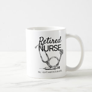Caneca De Café Enfermeira Aposentada Engraçado Enfermagem Aposent