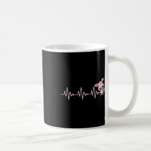 Caneca De Café Enfermeira Batimento Cardíaco Páscoa Coelho Caça A