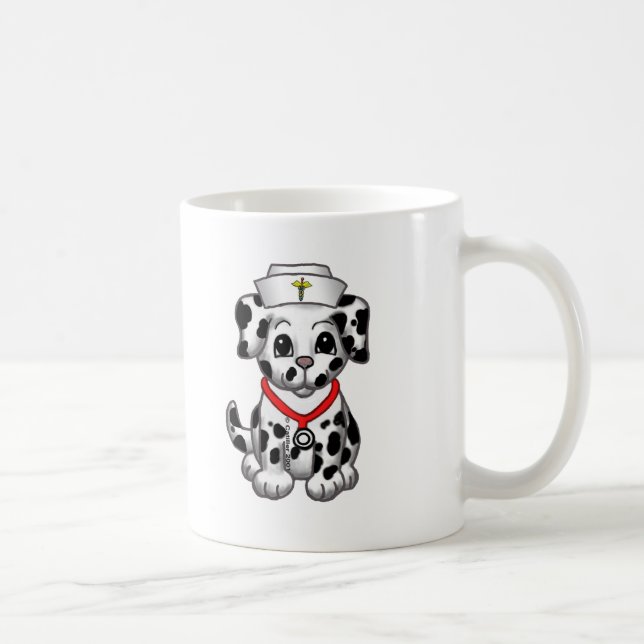 Caneca De Café enfermeira cachorrinho  (Direita)