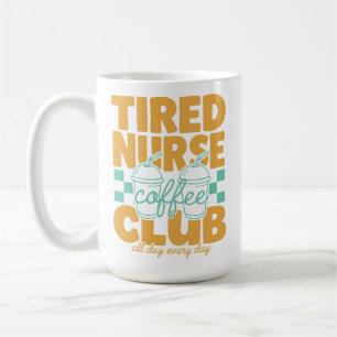 Caneca De Café Enfermeira Cansada e Divertida Clube do Café RN CN