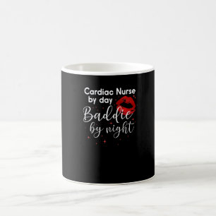 Caneca De Café Enfermeira Cardíaca De Dia Malvada À Noite Enferme