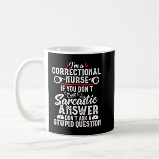 Caneca De Café Enfermeira Cardíaca Sarcástica Presente na Prisão
