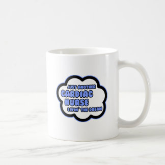 Caneca De Café Enfermeira Cardíaca. Vivendo O Sonho