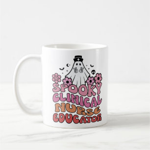 Caneca De Café Enfermeira Clínica Spooky Educadora Mulheres Enfer