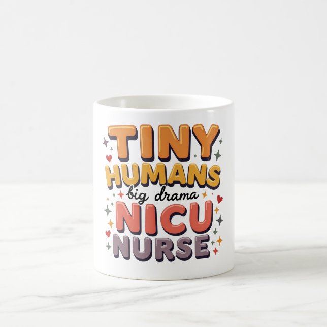 Caneca De Café Enfermeira da UTI neonatal engraçada e fofa (Centro)