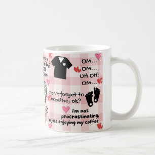 Caneca De Café Enfermeira de Afirmação Positiva Cuta Engraçada pa