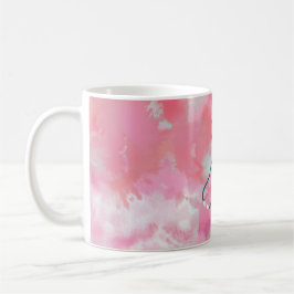 Caneca De Café Enfermeira de Água Rosa Elegante Médico