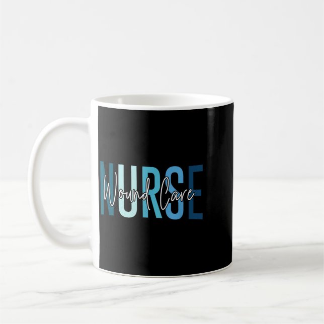 Caneca De Café Enfermeira de Cuidados com Feridas Engraçada Estet (Esquerda)