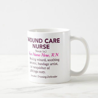 Caneca De Café Enfermeira de Cuidados com Feridas Personalizados