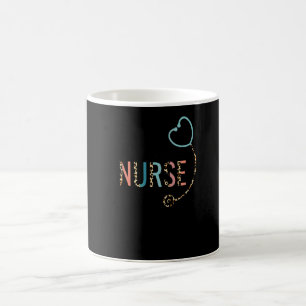 Caneca De Café Enfermeira de Cuidados Intensivos Estetoscópio Leo