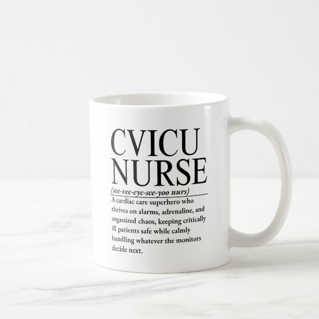 Caneca De Café Enfermeira de Cvicu (Direita)