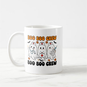 Caneca De Café Enfermeira de Halloween para Meninas Boo Boo