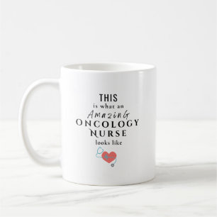 Caneca De Café Enfermeira de Oncologia Incrível Novo Emprego