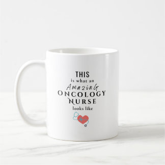 Caneca De Café Enfermeira de Oncologia Incrível Novo Emprego