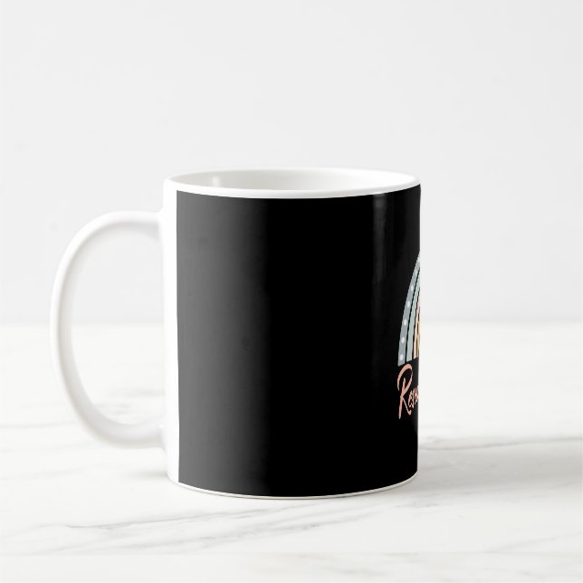Caneca De Café enfermeira de pesquisa engraçada do arco-íris (Esquerda)