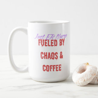Caneca De Café Enfermeira de Urgência Divertida Energizada por Ca
