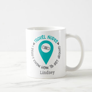 Caneca De Café Enfermeira de Viagem Engraçada Personalizada