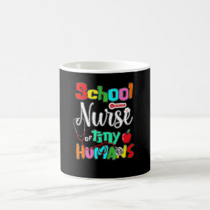 Caneca De Café Enfermeira De Volta à Escola Enfermeira Da Escola
