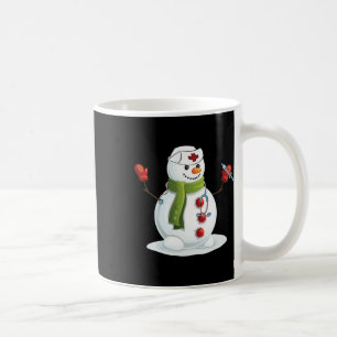 Caneca De Café Enfermeira divertida de Natal Homem-Neve Enfermage