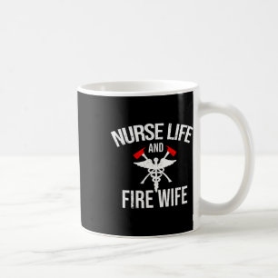 Caneca De Café Enfermeira E Esposa Bombeiro Dão Enfermeira