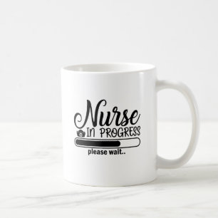 Caneca De Café Enfermeira em curso, citação engraçada