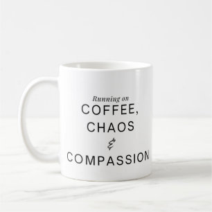 Caneca De Café Enfermeira engraçada e humorada café e compaixão