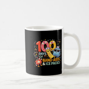 Caneca De Café Enfermeira escolar 100 dias curativos compressas f