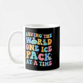 Caneca De Café Enfermeira Escolar Salvando o Mundo Um Pacote de G