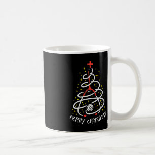 Caneca De Café Enfermeira Feliz de Natal Xmas Scrub Top Women Ste