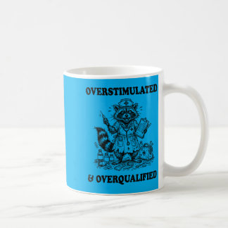 Caneca De Café Enfermeira Feral Engraçada Superestimulada E Super