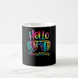 Caneca De Café Enfermeira Fora do Serviço Férias de Verão na Prai