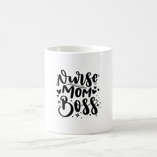 Caneca De Café Enfermeira Gift Enfermeira Mãe Chefe (Centro)