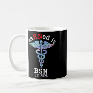 Caneca De Café Enfermeira Graduada 2026 - Graduada em Bsn 2026