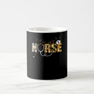 Caneca De Café Enfermeira Halloween Presente Com Pumpkin Boo Spid