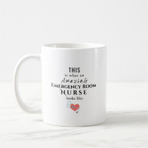 Caneca De Café Enfermeira Incrível de Sala de Emergência Personal