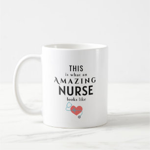 Caneca De Café Enfermeira Incrível Personalizada